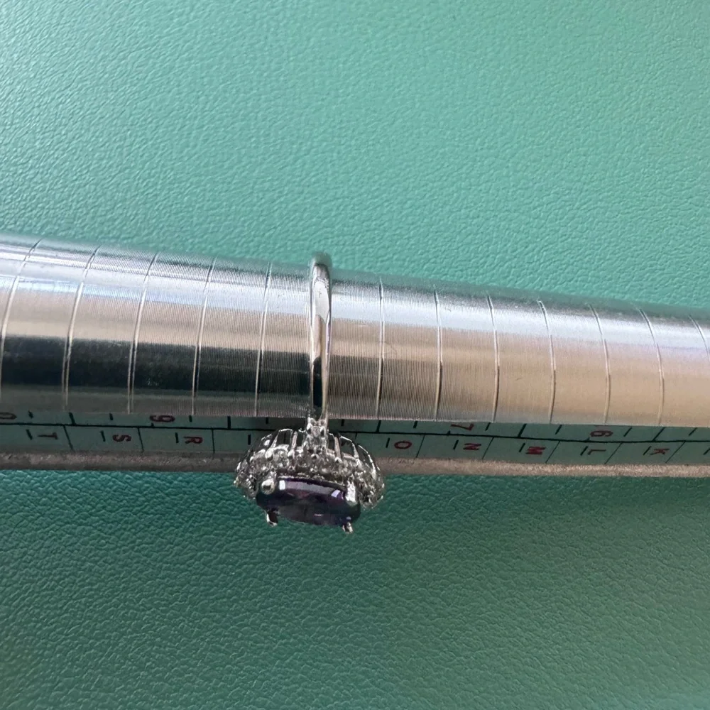 Fragrant Jewels Purple and Silver NWOT Ring Size 8